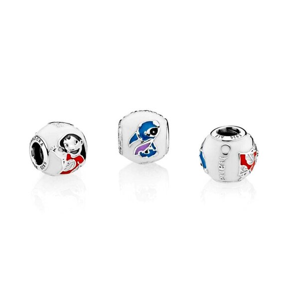 Pandora Disney Charm Lilo & Stitch #796338ENMX NEW W/tag - Picture 1 of 7